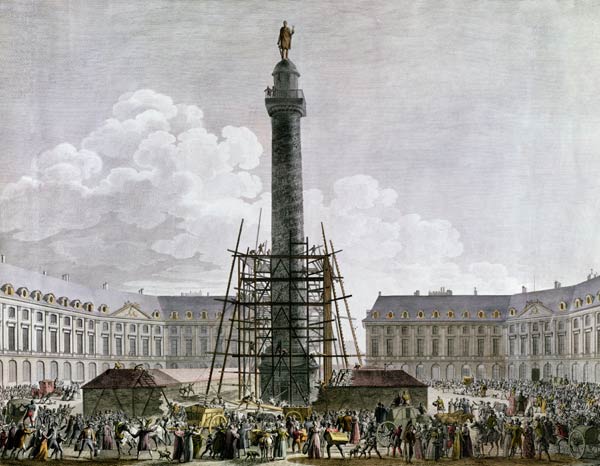 Construction of the Vendome Column in 1803-10 van French School