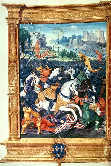 Francois I (1494-1547) at the Battle of Marignano, 14th September 1515 van French School
