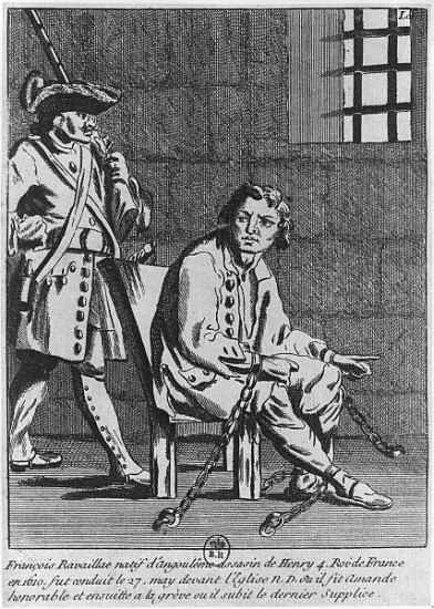 Francois Ravaillac, the assassin of King Henri IV, in prison van French School
