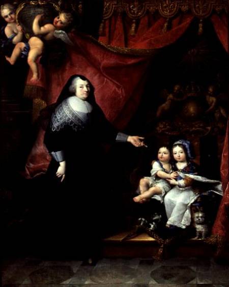 Madame de Lansac (1582-1657) and the Children of France van French School