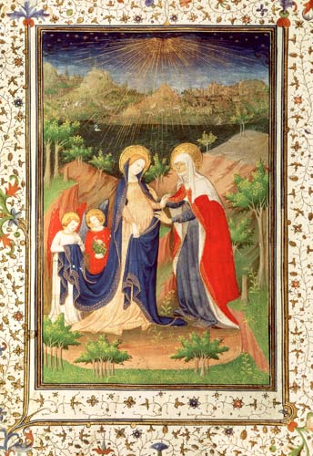 Ms 2 fol.65v The Visitation van French School