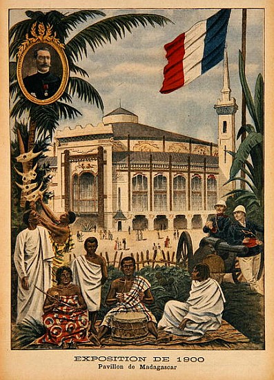 The Malagasy Pavilion at the Universal Exhibition of 1900, Paris, illustration from ''Le Petit Journ van French School