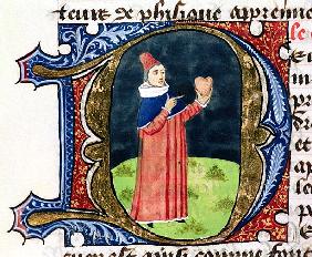 Fol.38v The Heart, from ''Traite de Medecine'' Aldebrande de Florence