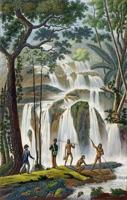 Cascade of Port Praslin, New Ireland, from 'Voyage autour du Monde, execute par Ordre du Roi sur La