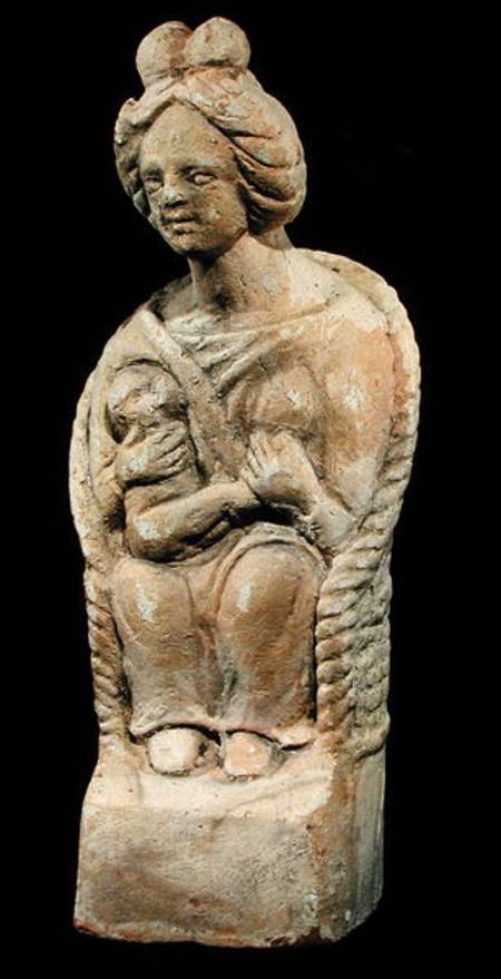 Mother goddess, from Macon, Burgundy van Gallo-Roman