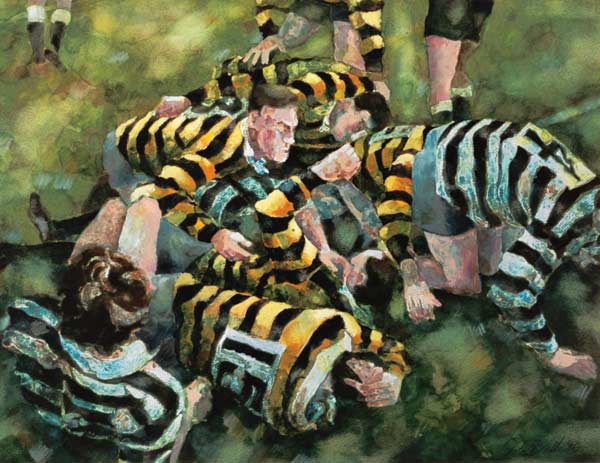 Farnham Rugby Club Scoring a Try  van Gareth Lloyd  Ball