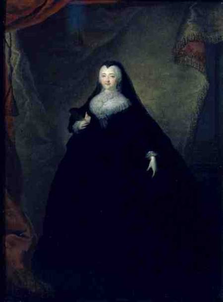 Portrait of Empress Elizabeth (1709-62) in Fancy Dress van Georg Christoph Grooth