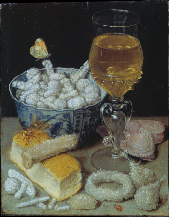 Still Life with Bread and Sweetmeats van Georg Flegel