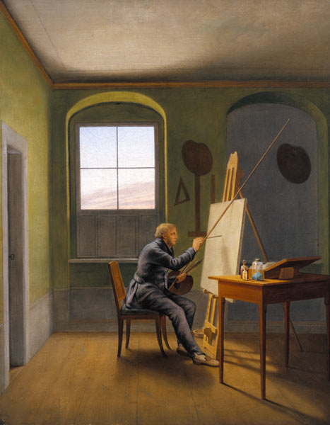  Caspar David Friedrich in het atelier van Georg Friedrich Kersting