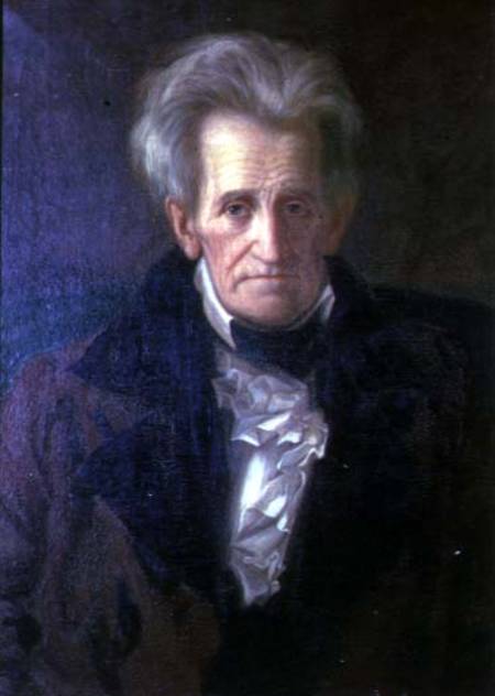 Portrait of Andrew Jackson (1767-1845) seventh President of the United States of America (1829-1837) van George Peter Alexander Healy