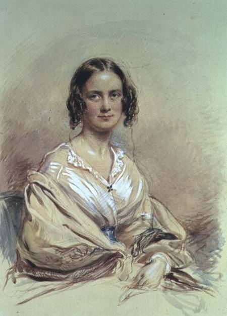Lady Darwin when young van George Richmond