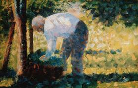 Seurat / Peasant with Basket / 1883