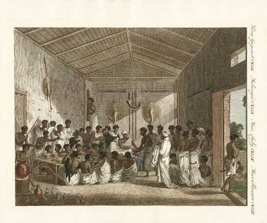 Great symposia by the Ras of Tiger in Abyssinia van German School, (19th century)