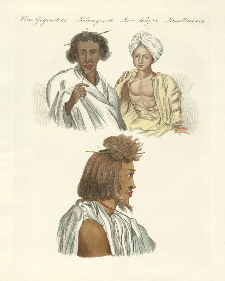 Inhabitants of both coasts of the Red Sea van German School, (19th century)