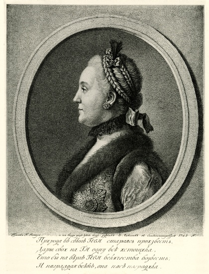 Katharina II. van German School, (19th century)