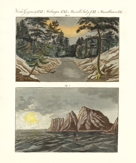 Nordic natural phenomenons van German School, (19th century)