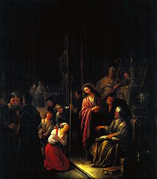 Christus und die Sünderin van Gerrit Wet