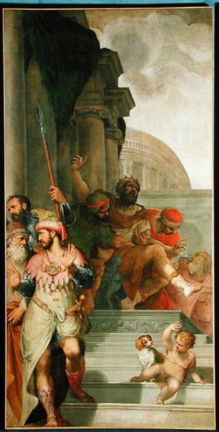 Saul returning to his family van Giambattista Farinati