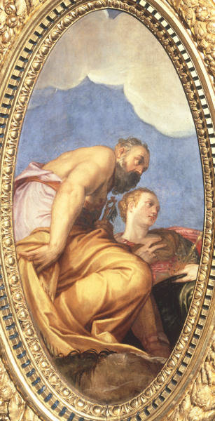 G.G.Zelotti, Janus und Juno van Giambattista Zelotti