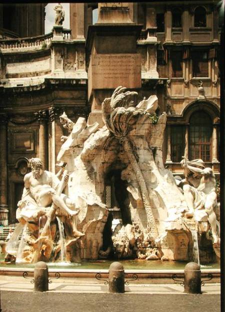 The Four Rivers Fountain, 1648-51 van Gianlorenzo Bernini
