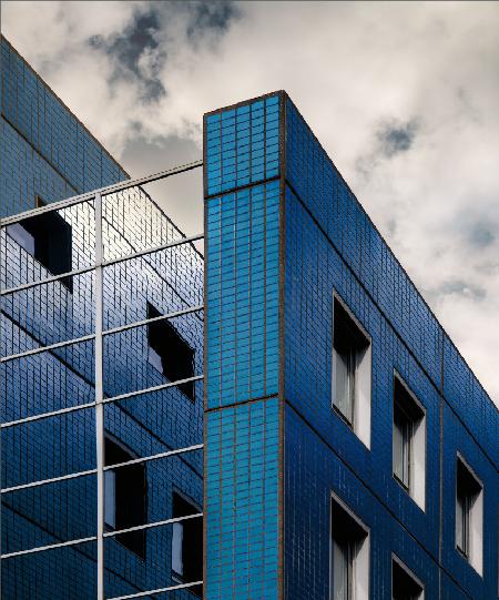 Blue facade