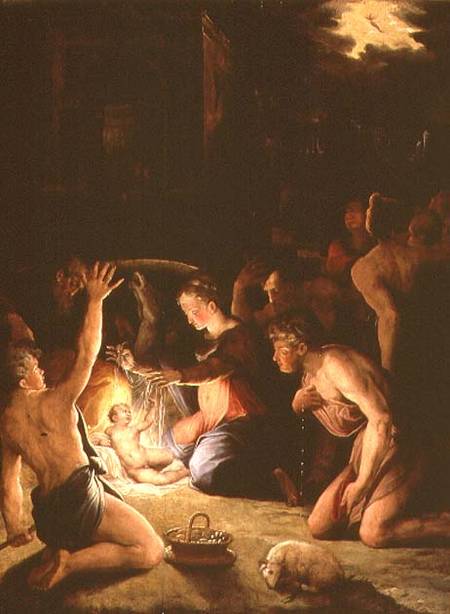 The Adoration of the Shepherds (panel) van Giorgio Vasari