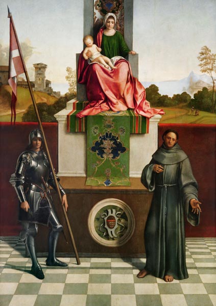 Madonna and Child with Saints Liberale and Francis (The Castelfranco Madonna) c.1506 van (Giorgio da Castelfranco) Giorgione