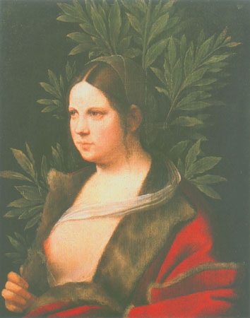 Portrait einer Frau ( Laura ) van Giorgione (eigentl. Giorgio Barbarelli oder da Castelfranco)