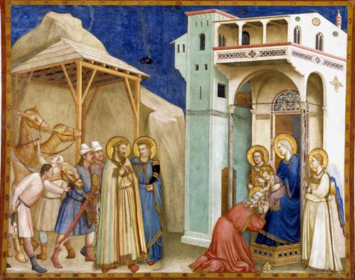 Die Anbetung der Koenige van Giotto (di Bondone)