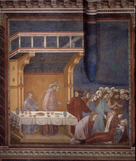 The Death of the Knight of Celano van Giotto (di Bondone)