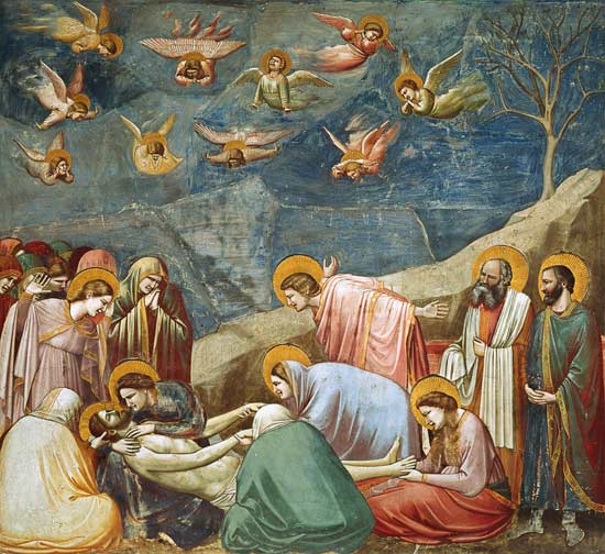 The Lamentation of Christ van Giotto (di Bondone)