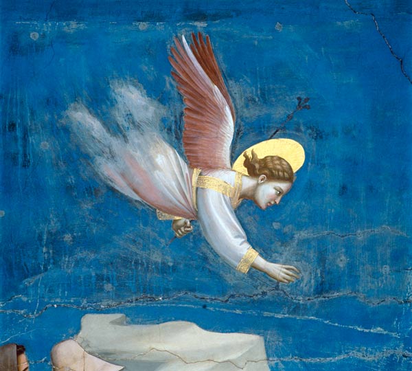 Giotto, Traum Joachims / Ausschnitt van Giotto (di Bondone)