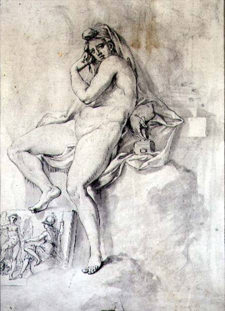 Female Personification of Sculpture van Giovanni Battista Cipriani