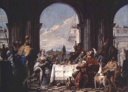 The Banquet of Anthony and Cleopatra van Giovanni Battista Tiepolo