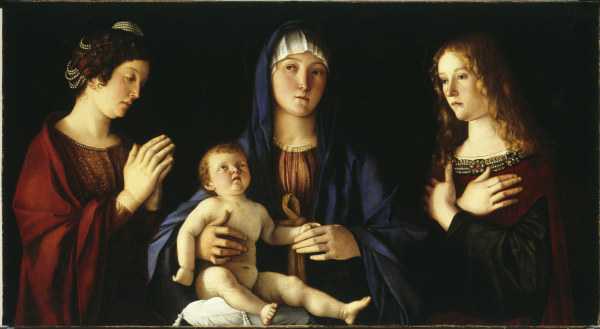 Mary w.Child & Saints van Giovanni Bellini