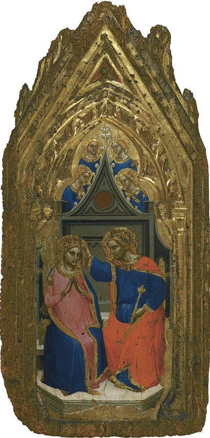 The Coronation of the Virgin with four Angels van Giovanni da Bologna