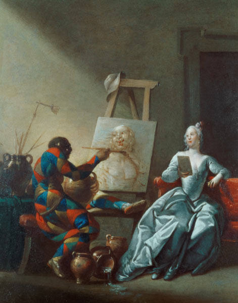 The Harlequin Painter van Giovanni Domenico Ferretti