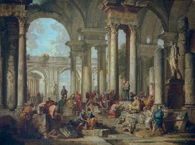 G.P.Pannini, Paul preaches in Athens