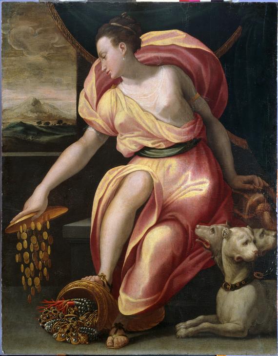 Allegory of wealth van Girolamo Macchietti