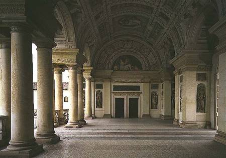 The Loggia di Davide (or D'Onore) interior decorated with frescos of biblical subjects including Kin van Giulio Romano