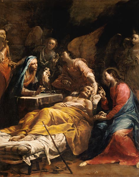 The Death of St. Joseph van Giuseppe Lo Spagnuolo Crespi