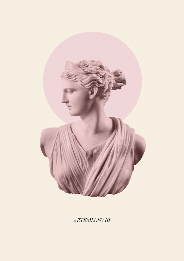Pink Artemis with Halo van Grace Digital Art Co