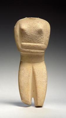 Cycladic figure, Spedos, c.2700-2500 BC (marble)