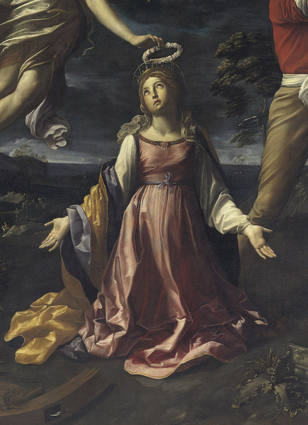 Reni/The martyrdom o.St.Catherine/Detail van Guido Reni