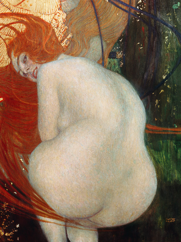 Goldfisch - uitsnede  van Gustav Klimt