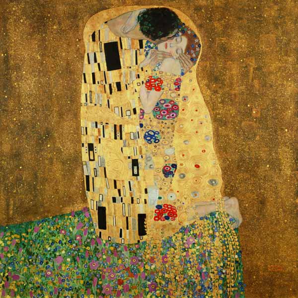 de kus  van Gustav Klimt