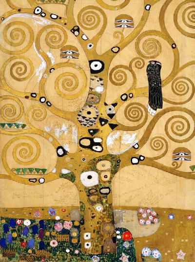 De levensboom ( Middel deel ) - Gustav Klimt