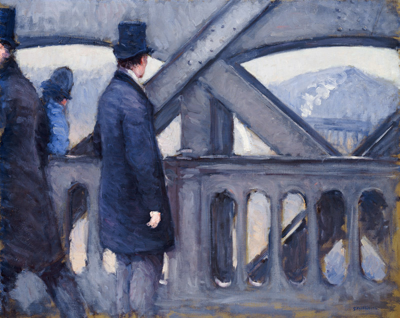 Europabrücke van Gustave Caillebotte