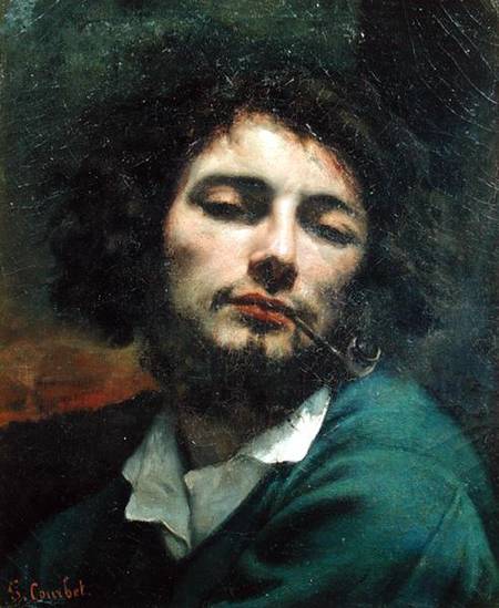 Self Portrait or, The Man with a Pipe van Gustave Courbet