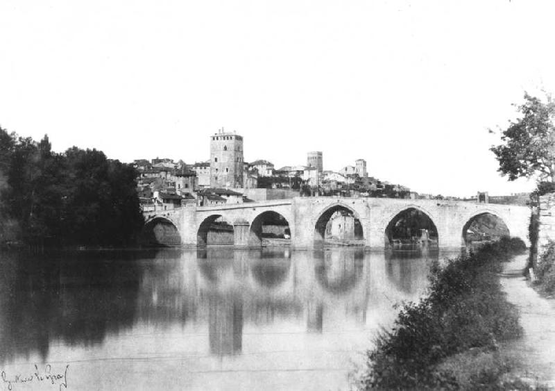 Die Brücke von Cabessut (auch Pont-Neuf genannt) van Gustave Le Gray